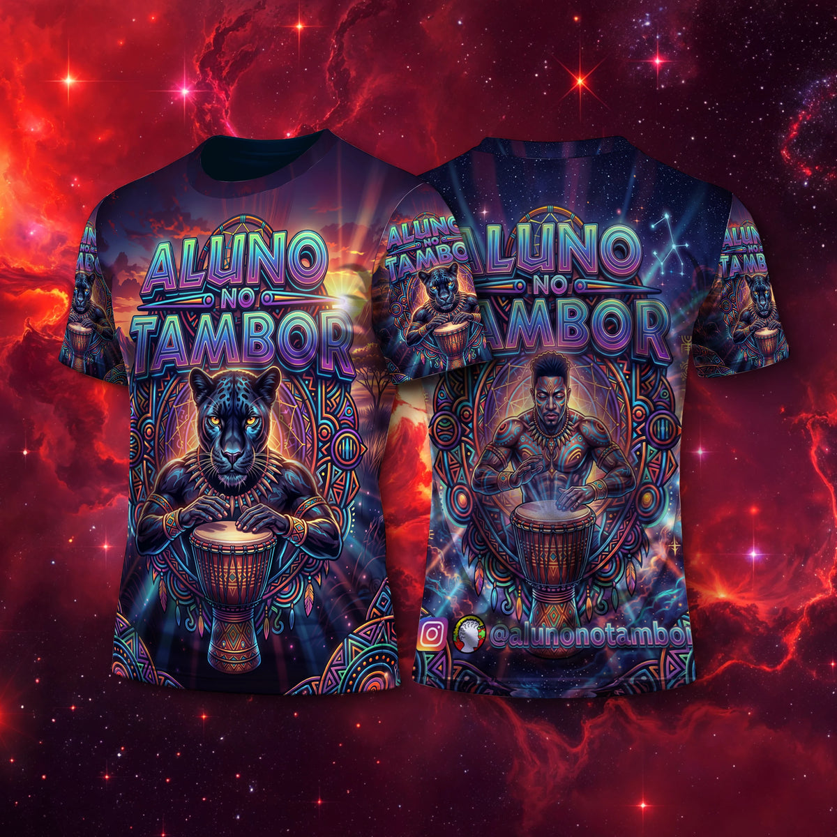 Camiseta NEON Aluno no Tambor – 2