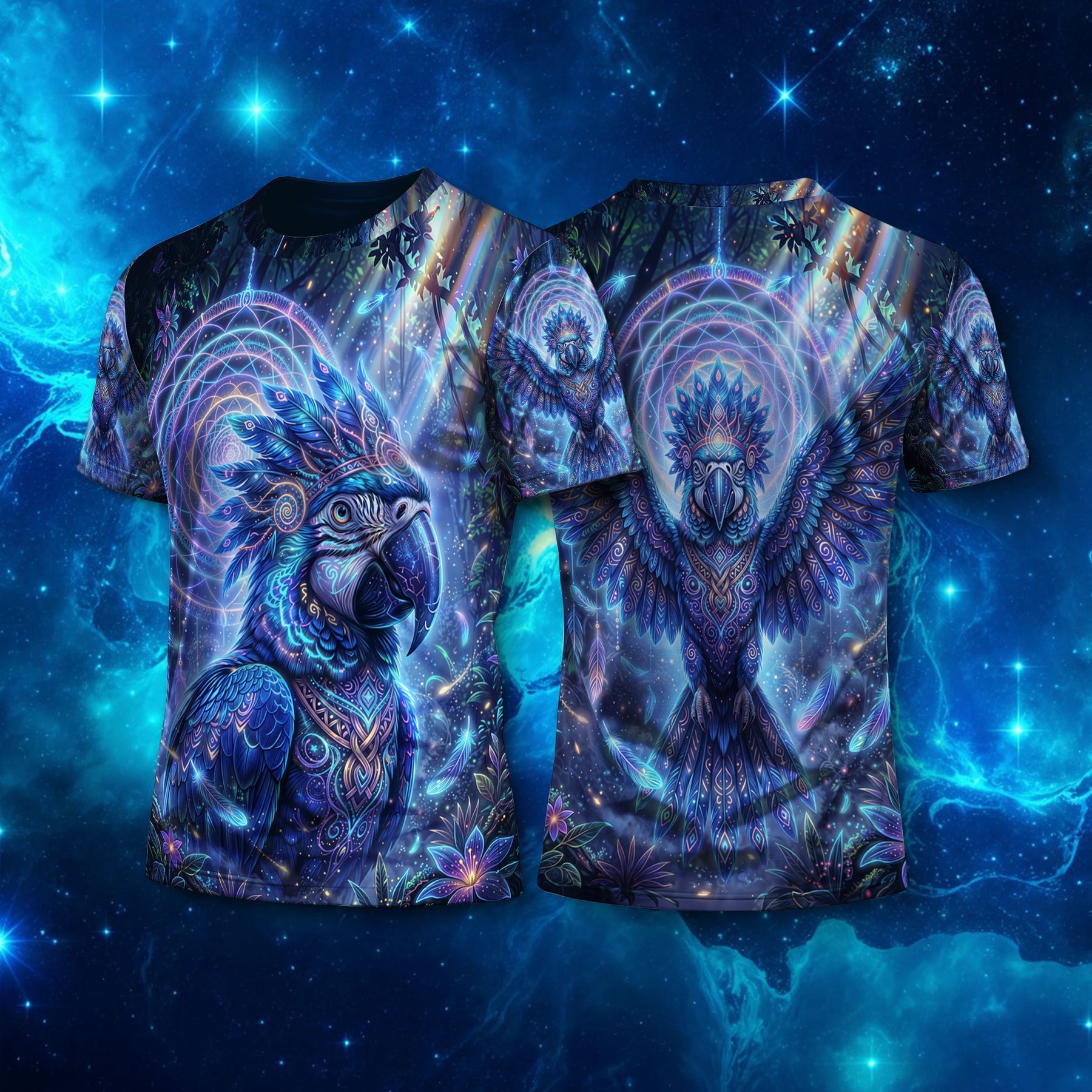 Camiseta NEON Arara Azul