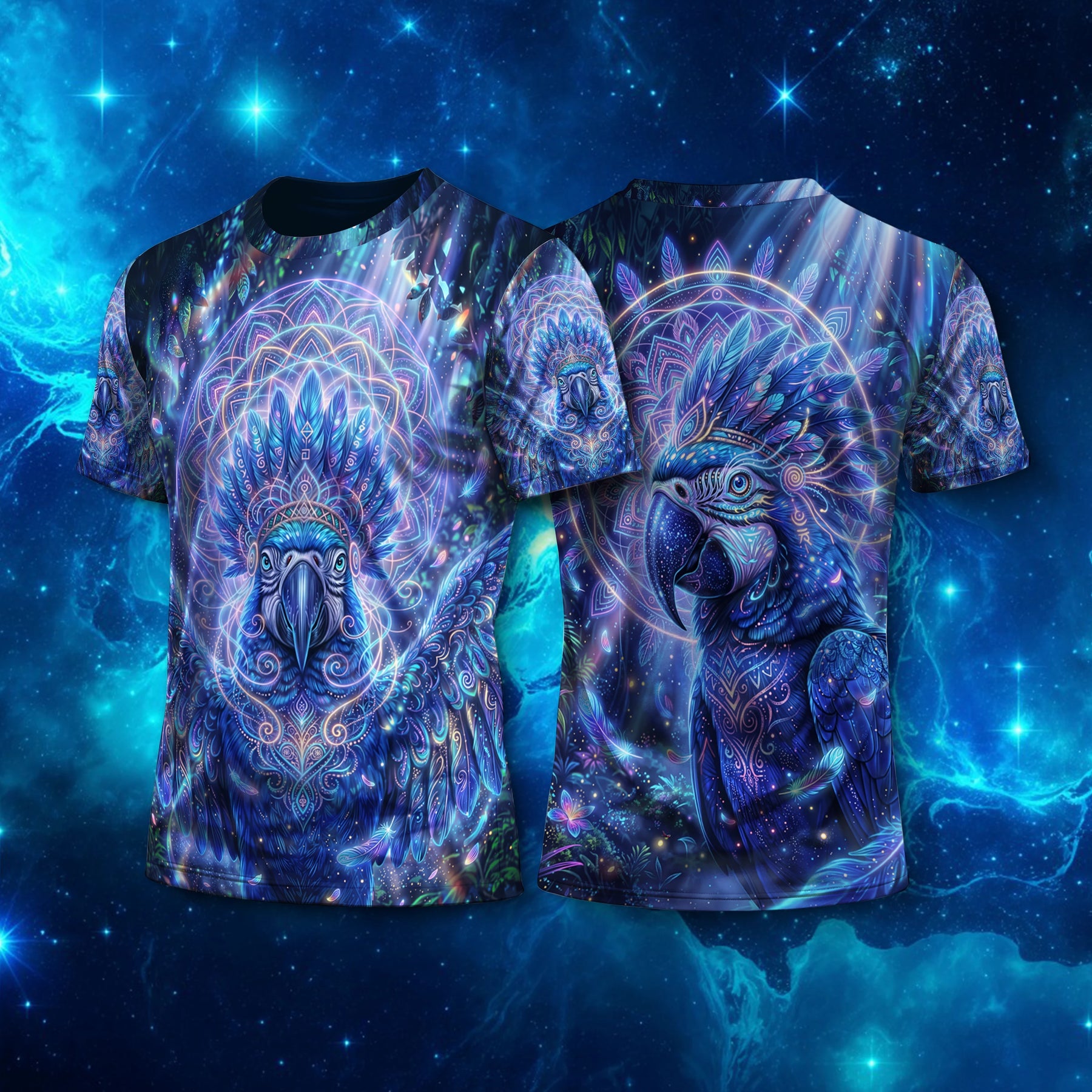 Camiseta NEON Arara Azul