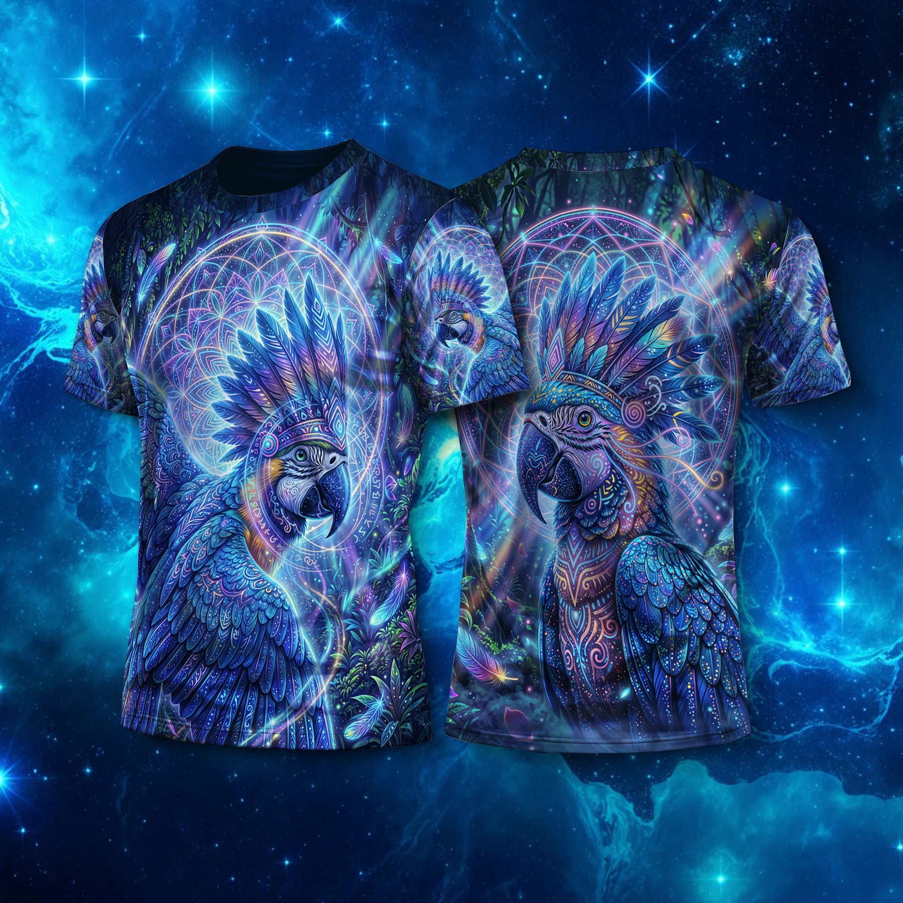 Camiseta NEON Arara Azul