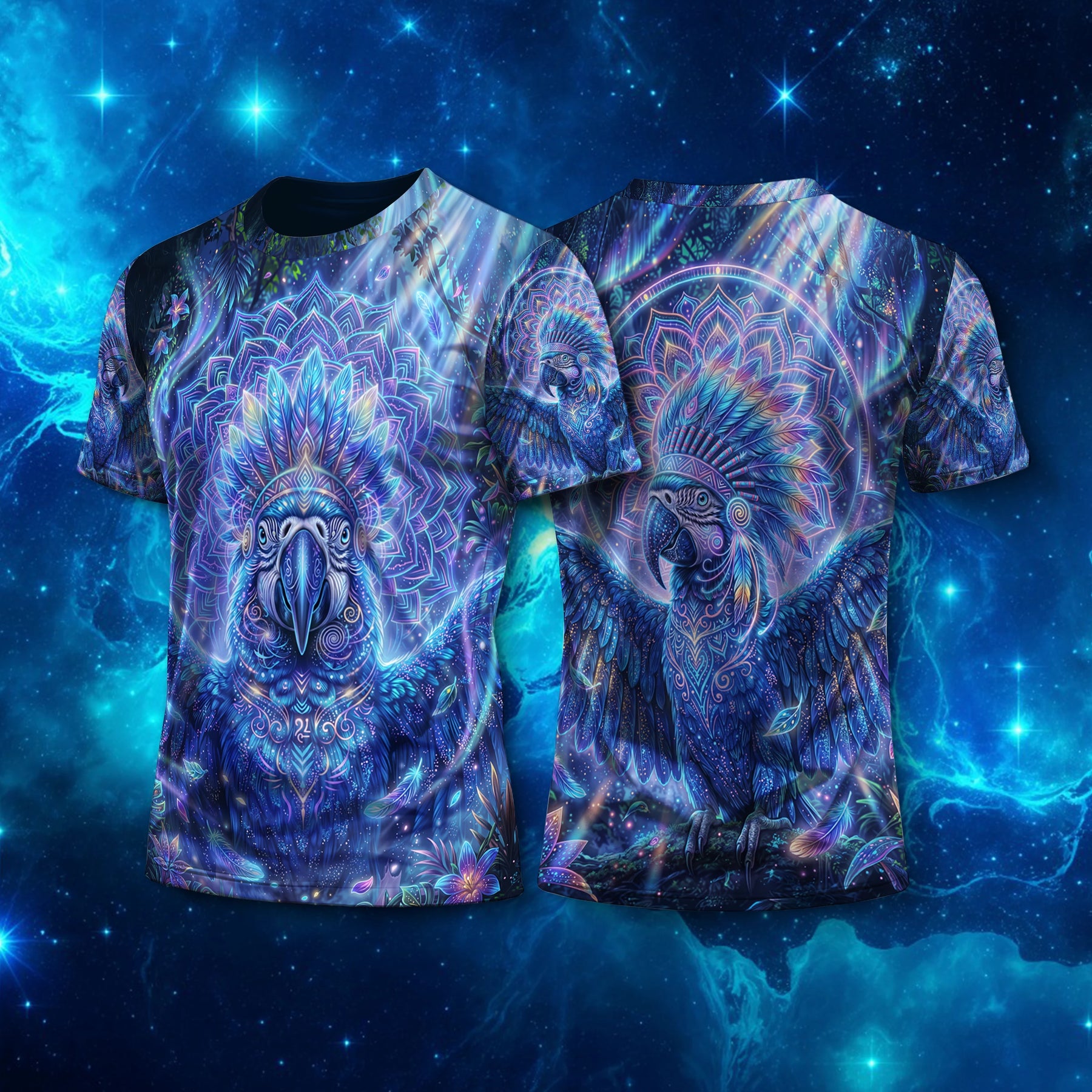 Camiseta NEON Arara Azul