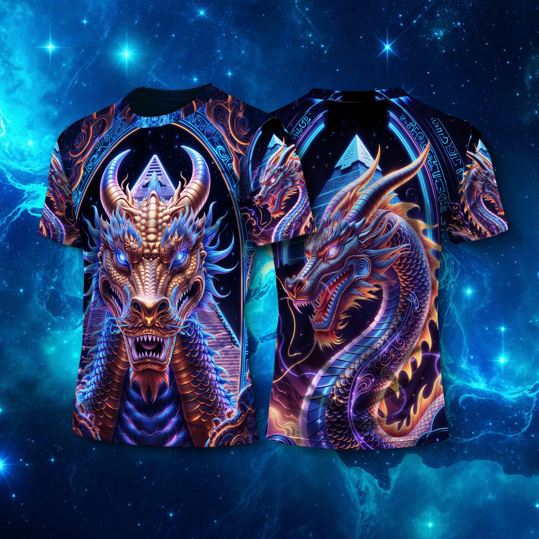 Camiseta NEON Dragão Dourado