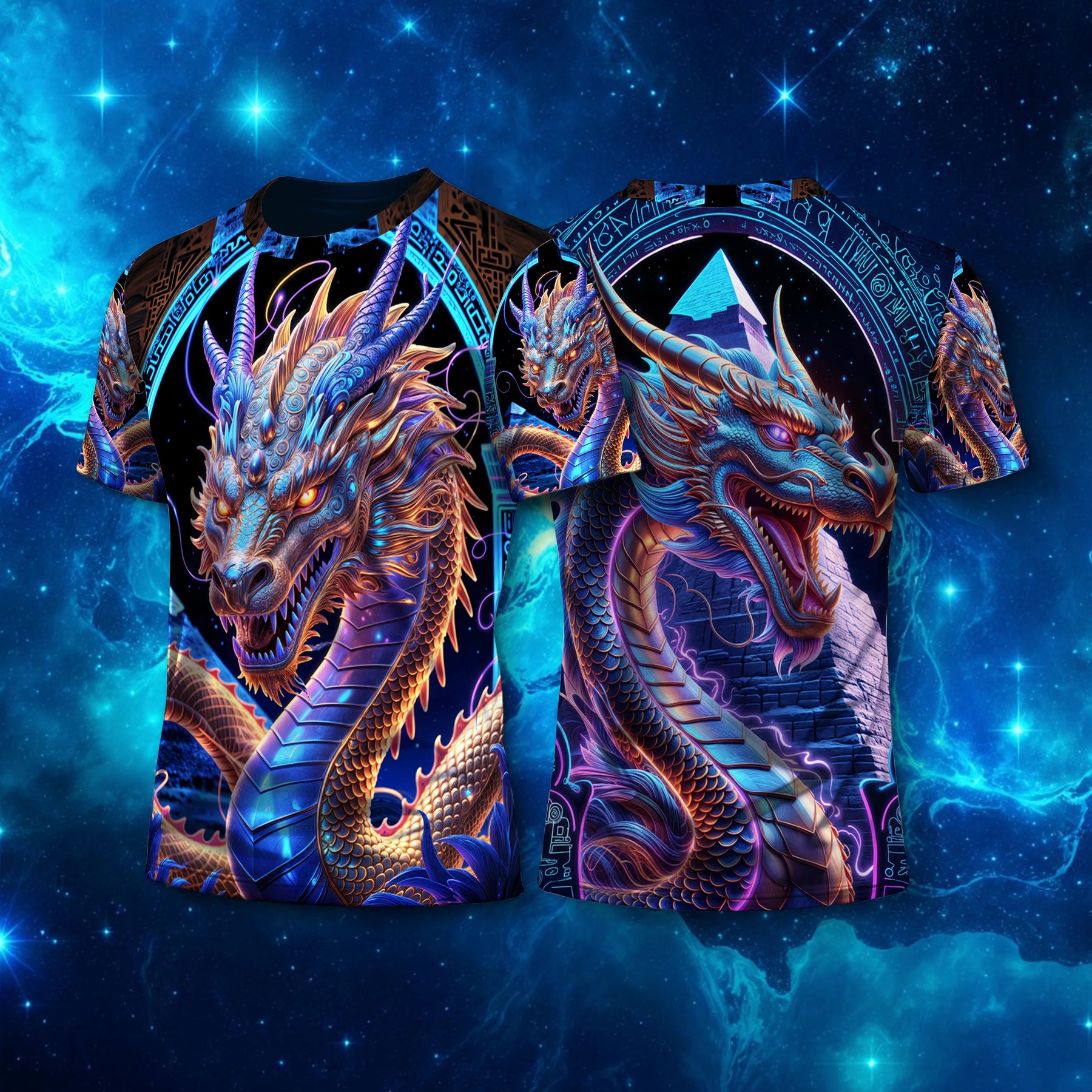 Camiseta NEON Dragão Dourado