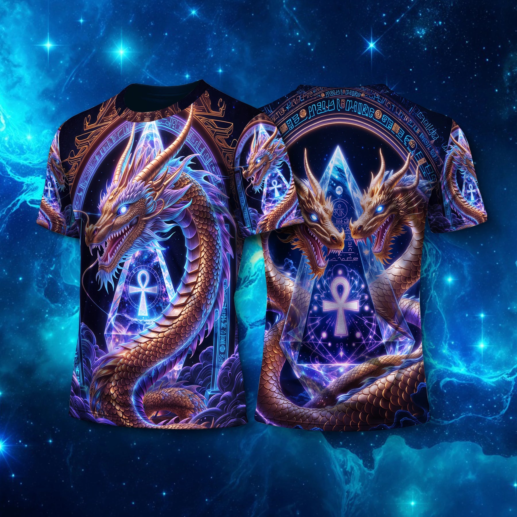Camiseta NEON Dragão Dourado