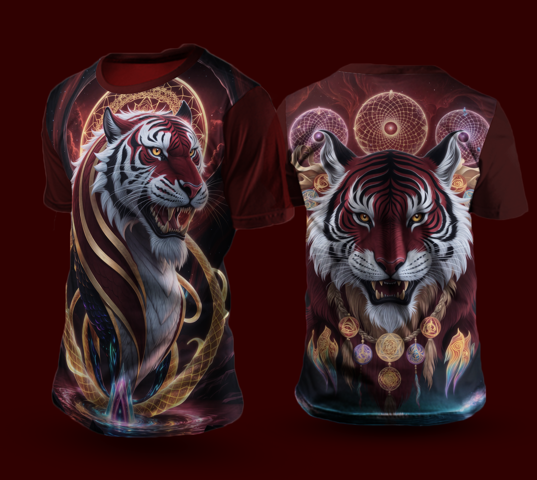 Camiseta NEON Dragão Tigre