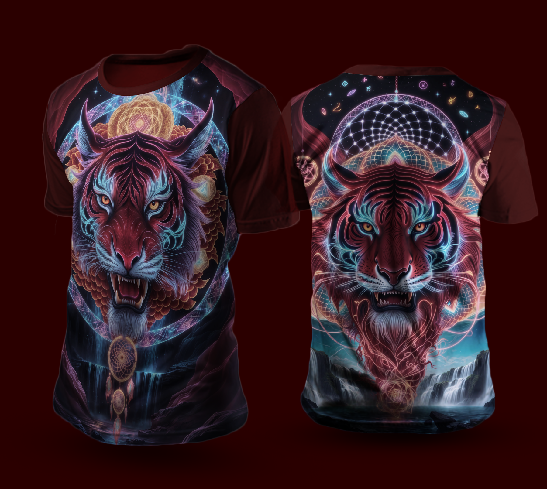 Camiseta NEON Dragão Tigre