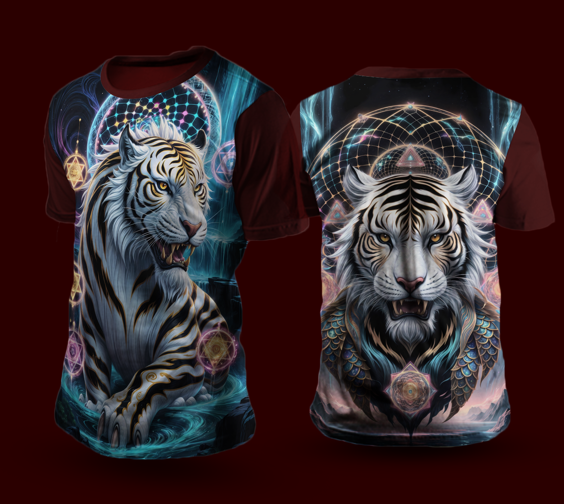 Camiseta NEON Dragão Tigre