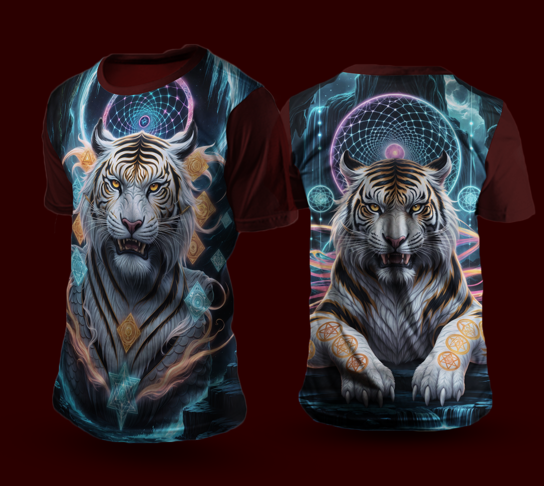 Camiseta NEON Dragão Tigre