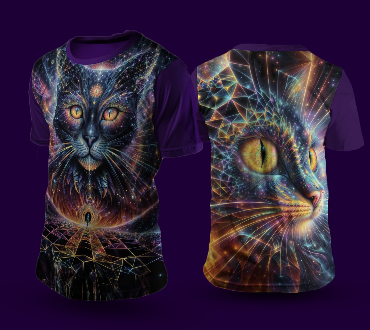 Camiseta NEON Gato – 5