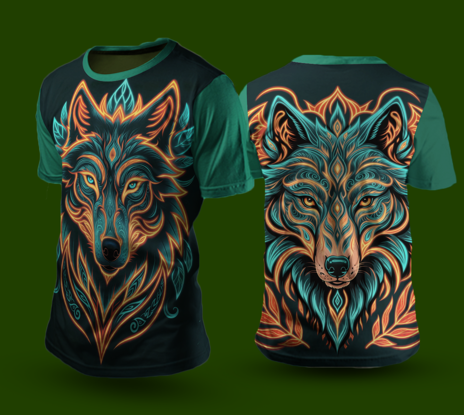 Camiseta NEON Lobo