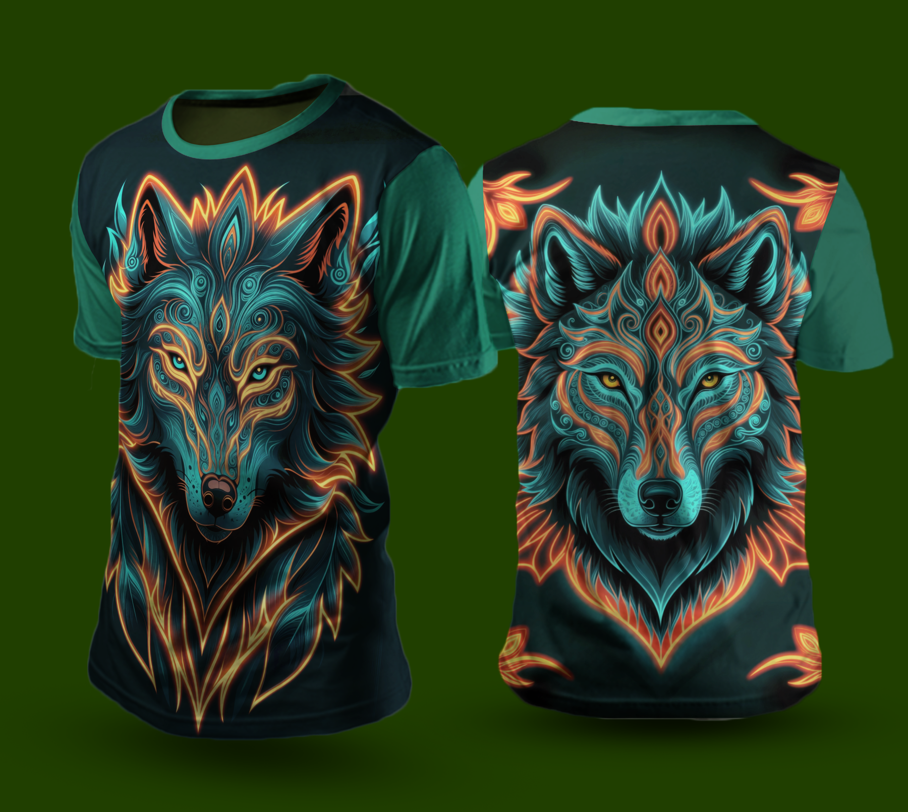Camiseta NEON Lobo