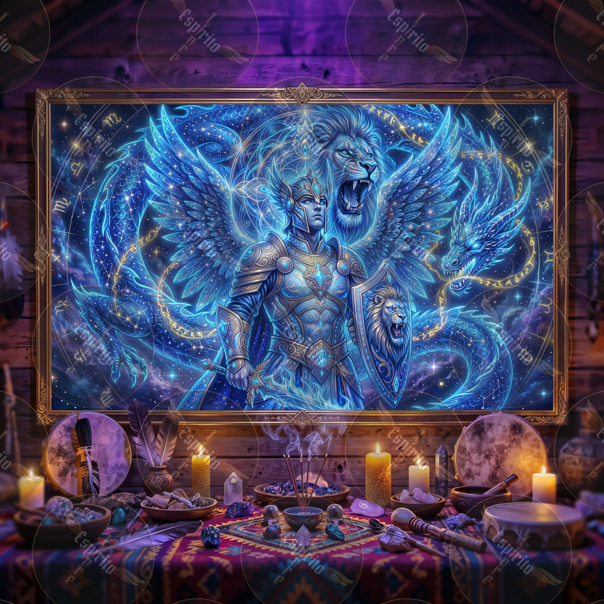 Pano Mágico NEON Arcanjo Miguel – 1