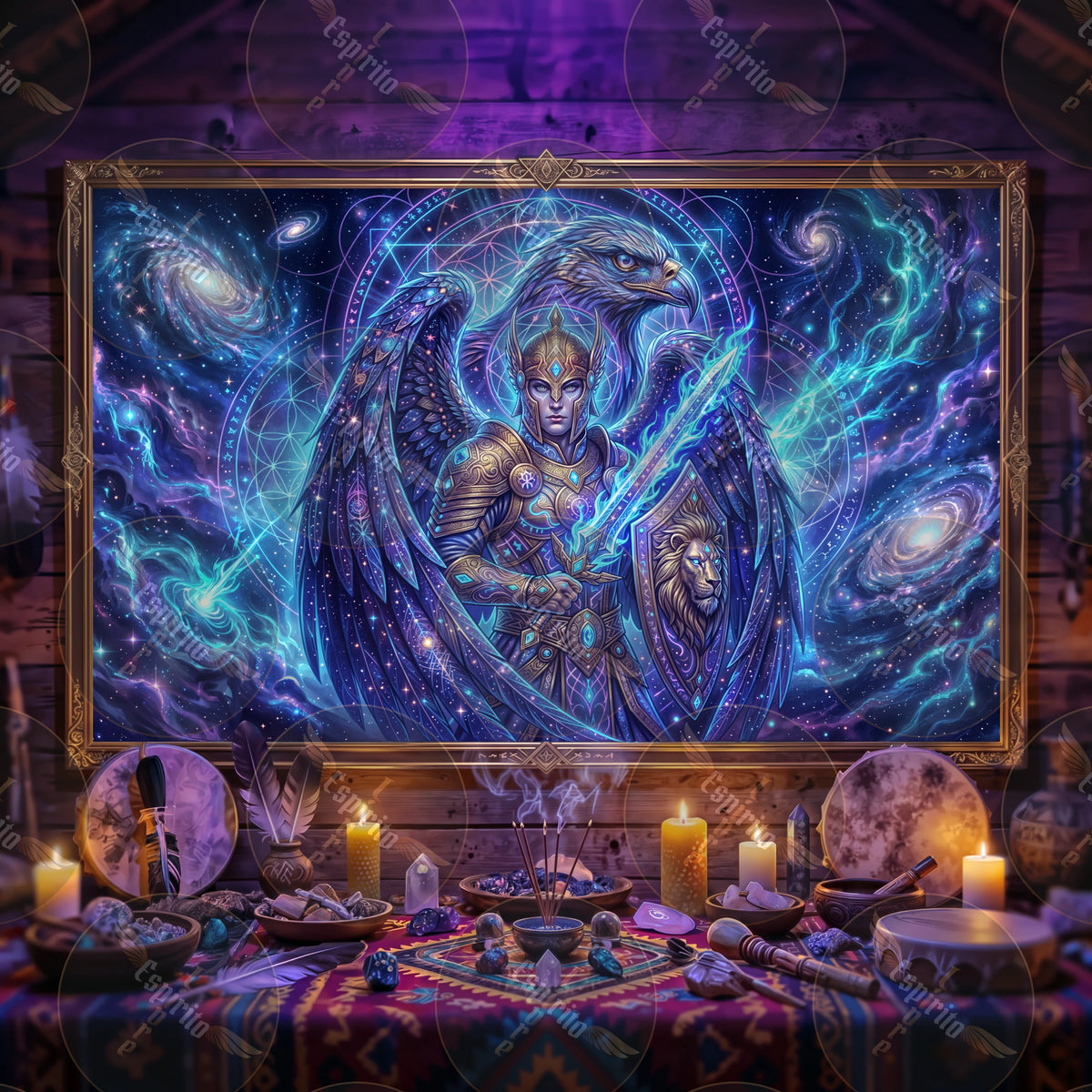 Pano Mágico NEON Arcanjo Miguel – 2