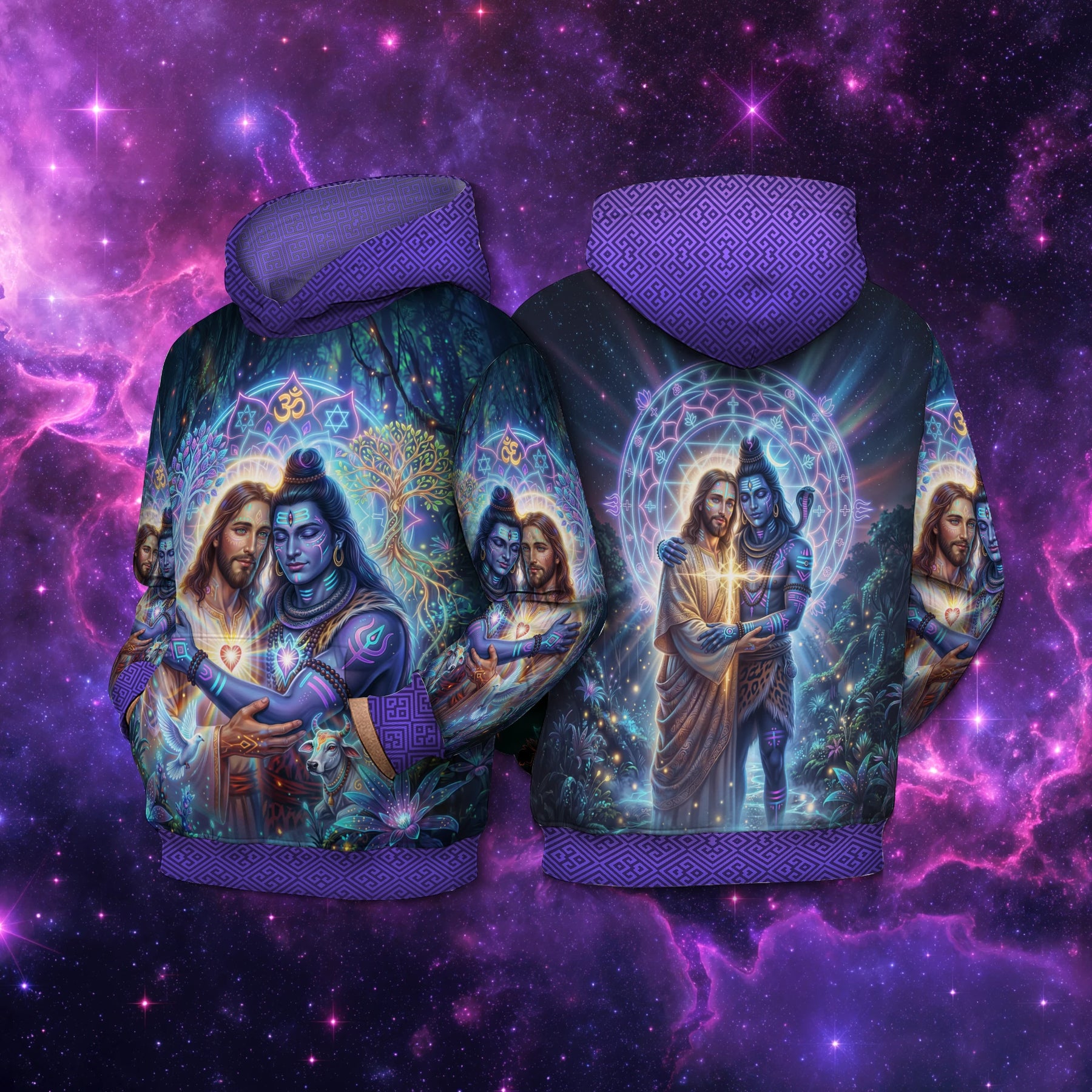 Moletom NEON Jesus e Shiva