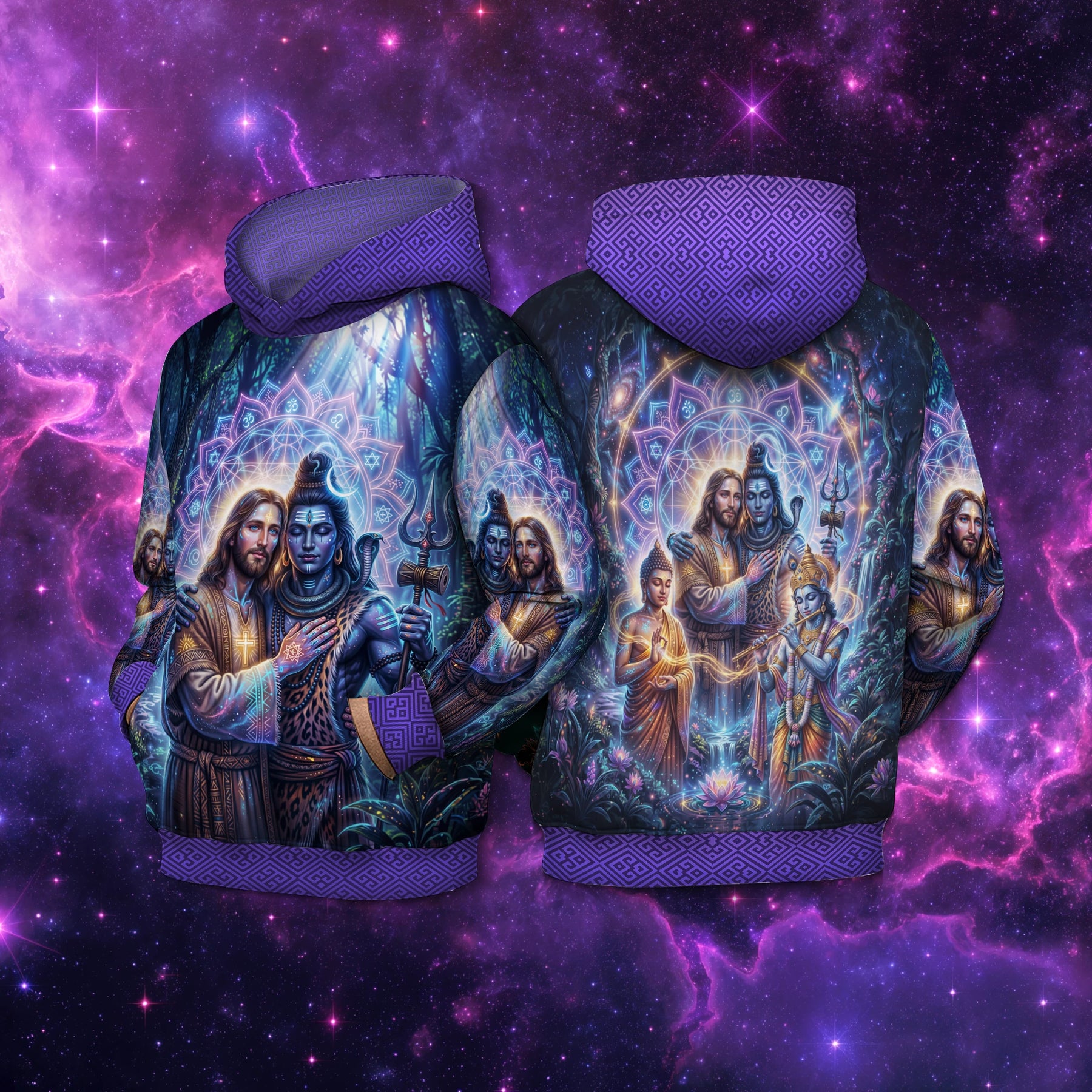 Moletom NEON Jesus e Shiva
