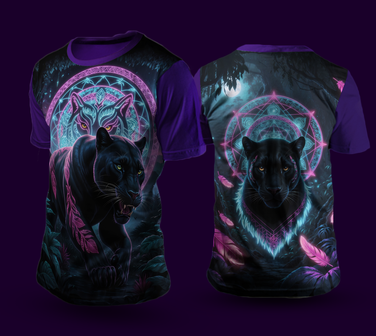 Camiseta NEON Pantera Negra – 6