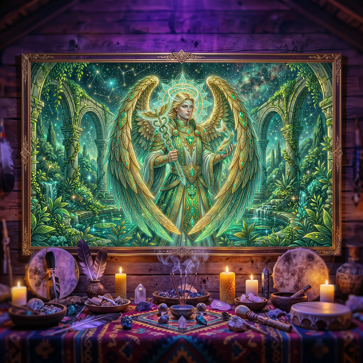 Pano Mágico NEON Arcanjo Rafael – 4