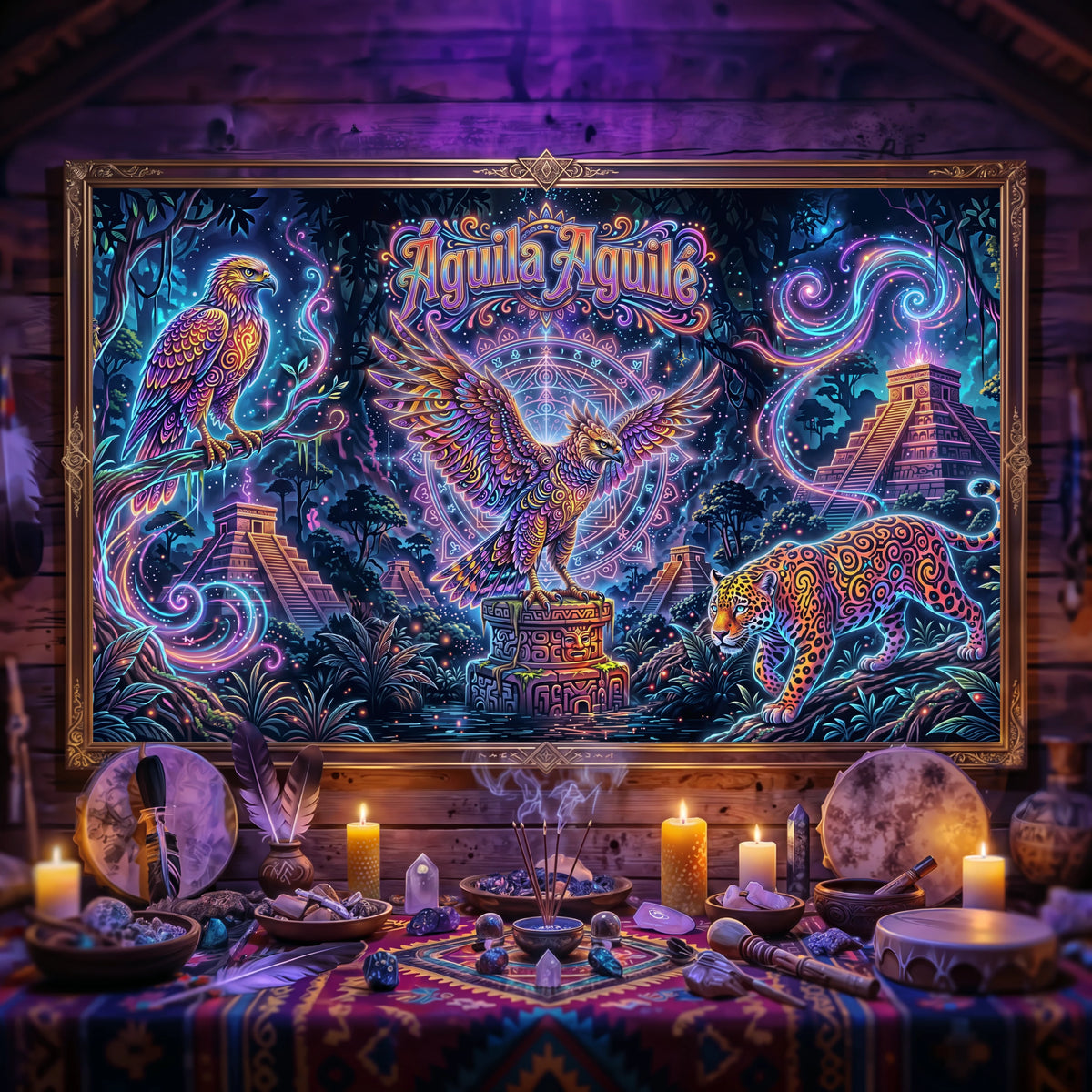 Pano Mágico NEON Águia Aguilé – 3