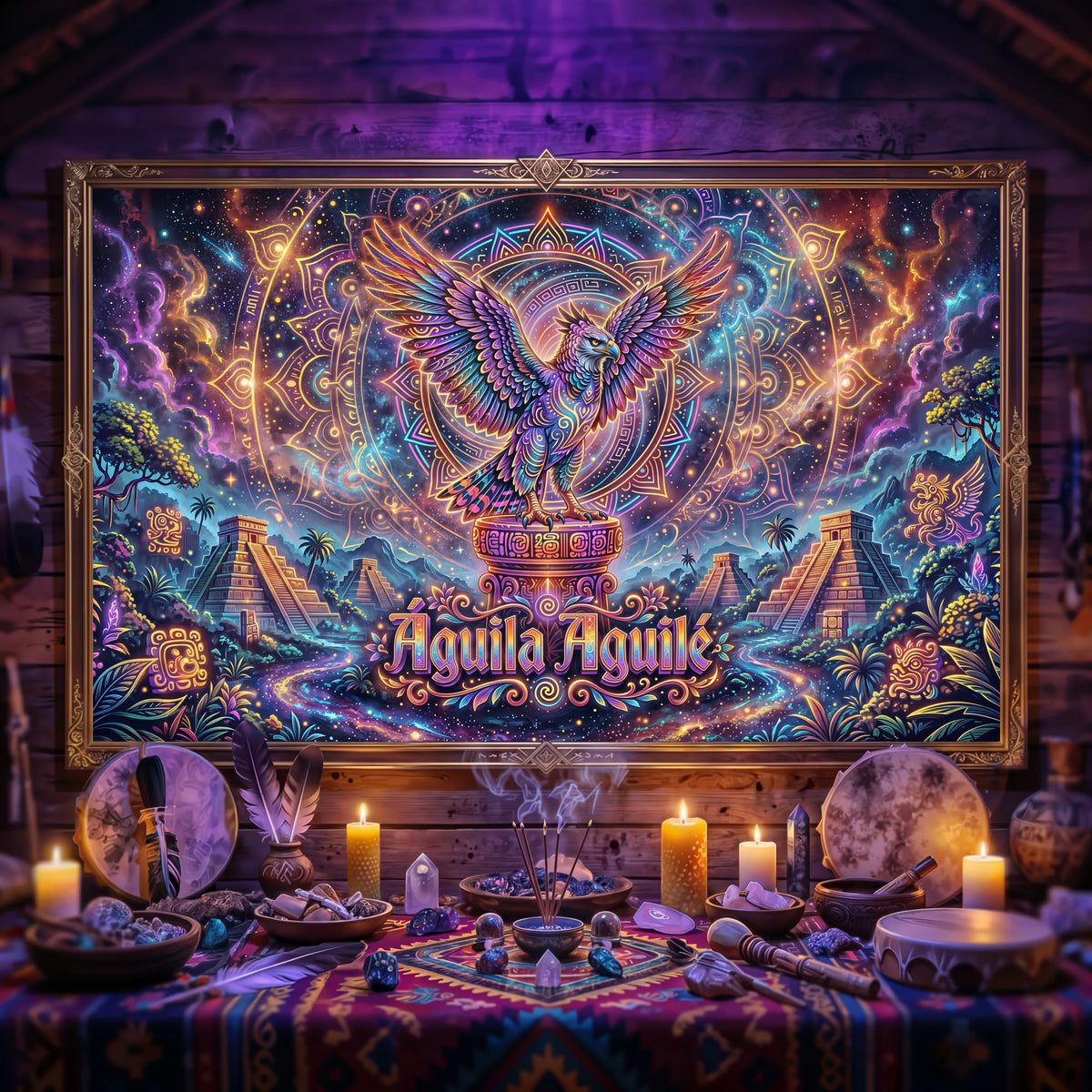 Pano Mágico NEON Águia Aguilé – 5