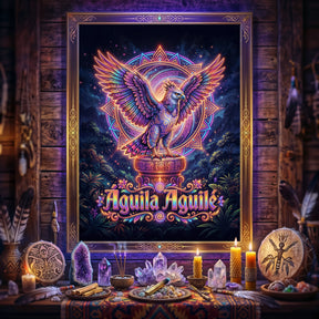 Pano Mágico NEON Águia Aguilé