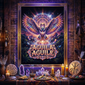 Pano Mágico NEON Águia Aguilé