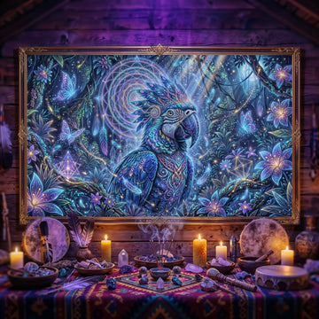 Pano Mágico NEON Arara