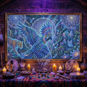 Pano Mágico NEON Arara