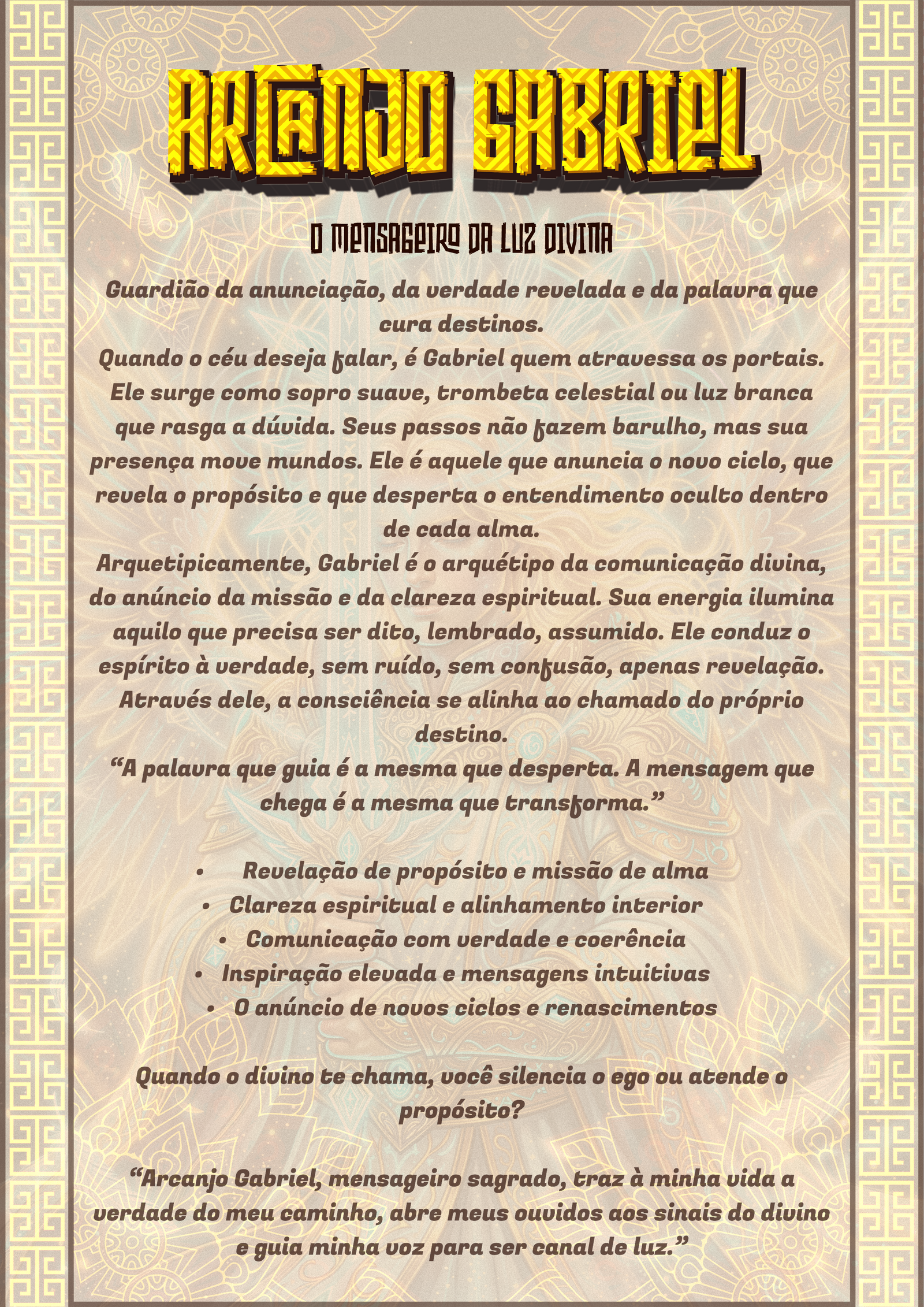 Card da Força – Moletom NEON Arcanjo Gabriel