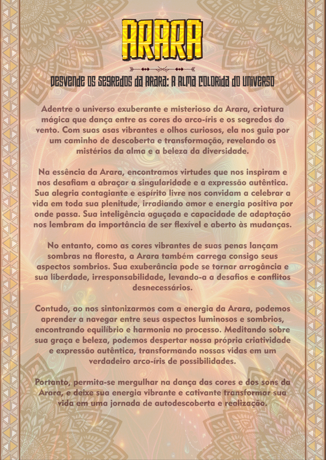 Card da Força – Camiseta NEON Arara