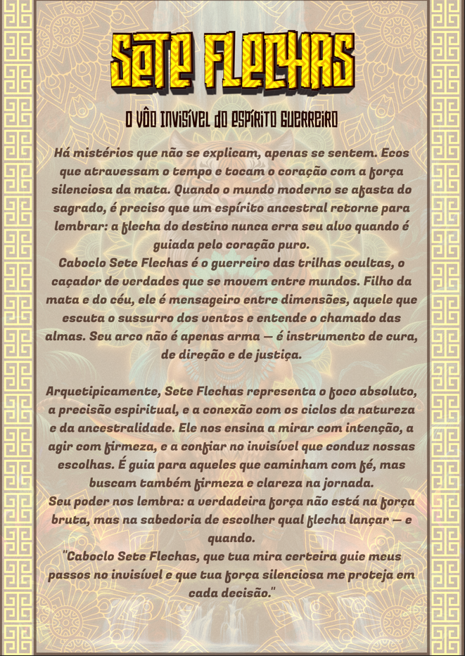 Card da Força – Camiseta NEON Caboclo Sete Flechas