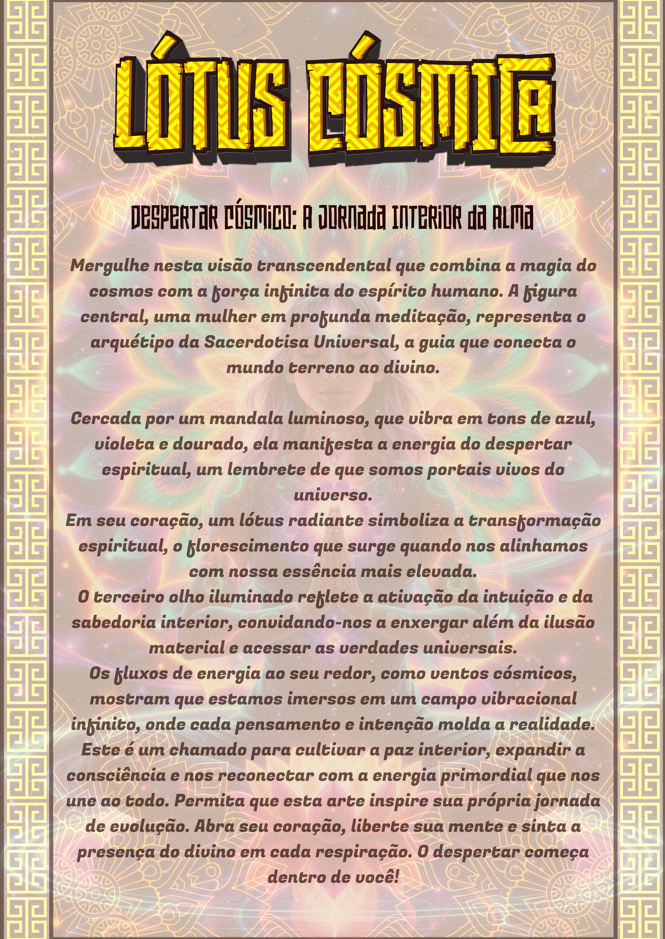Card da Força – Moletom NEON Lótus Cósmica