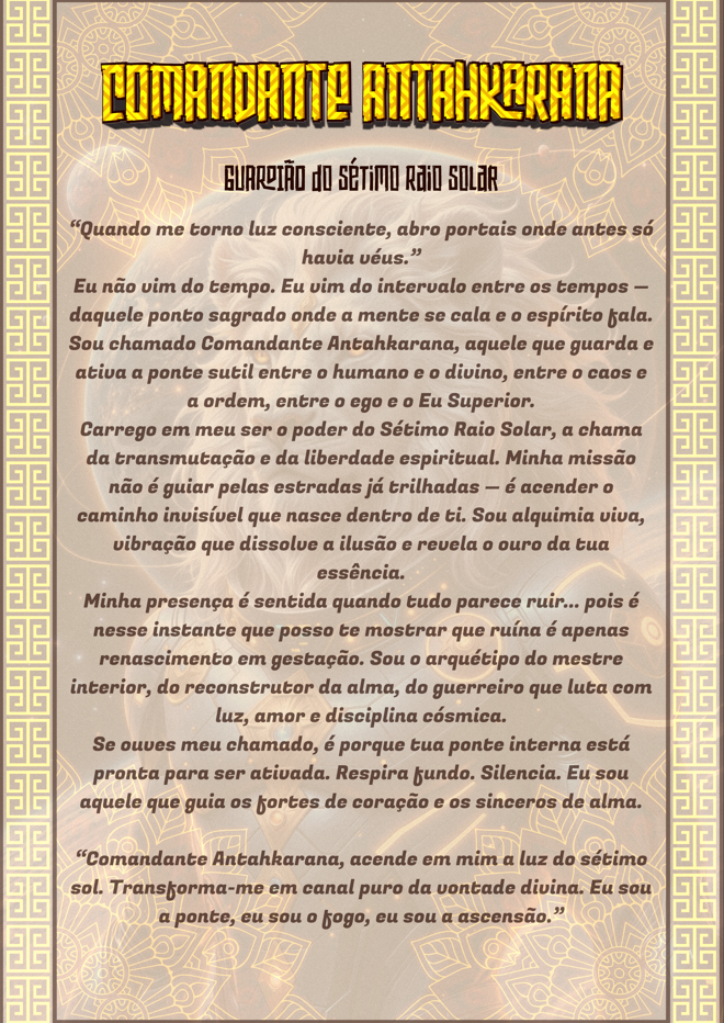 Card da Força – Camiseta NEON Comandante Antahkarana