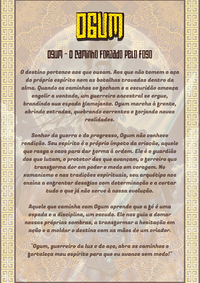 Card da Força – Camiseta NEON Ogum