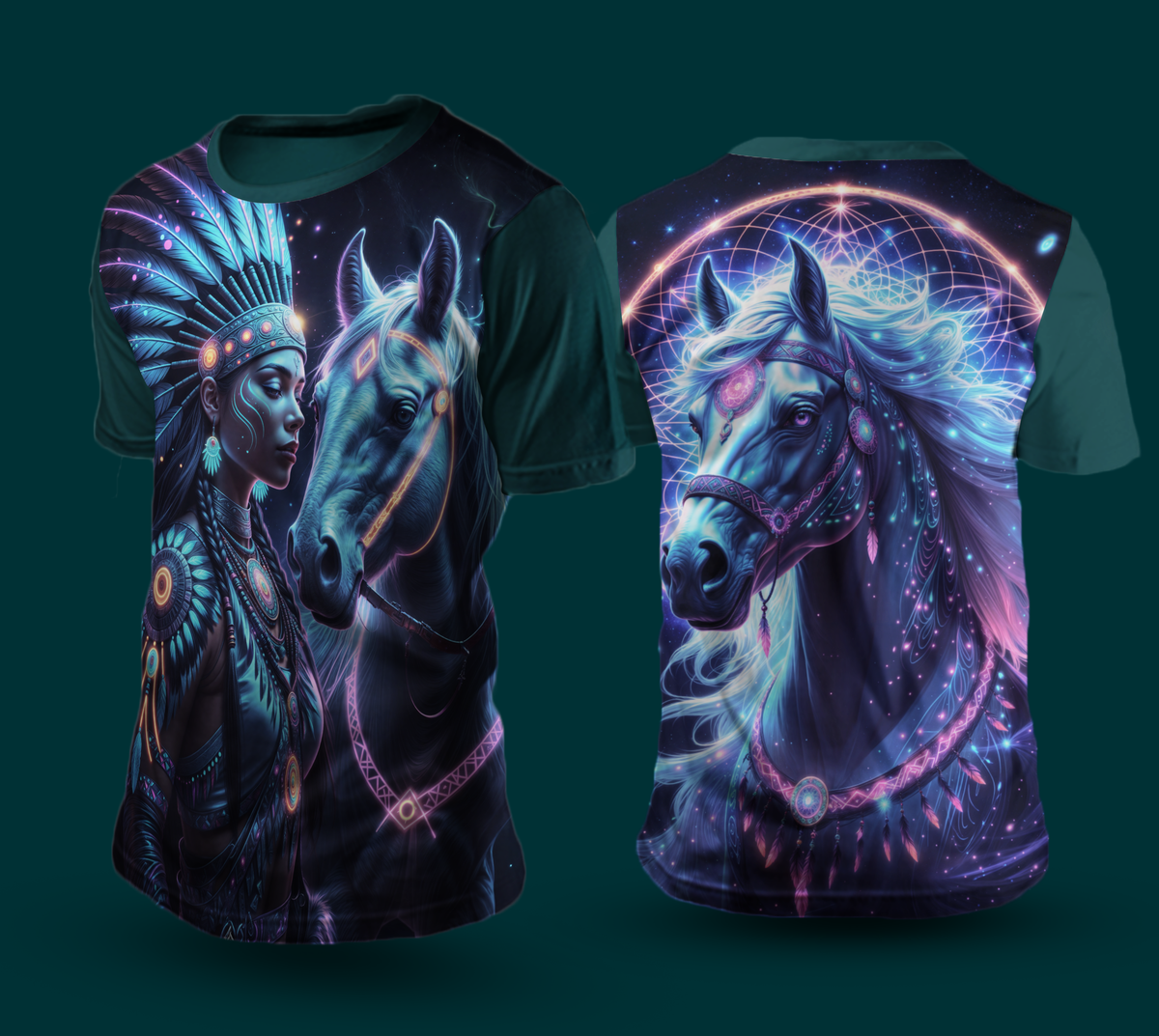 Camiseta NEON Cavalo