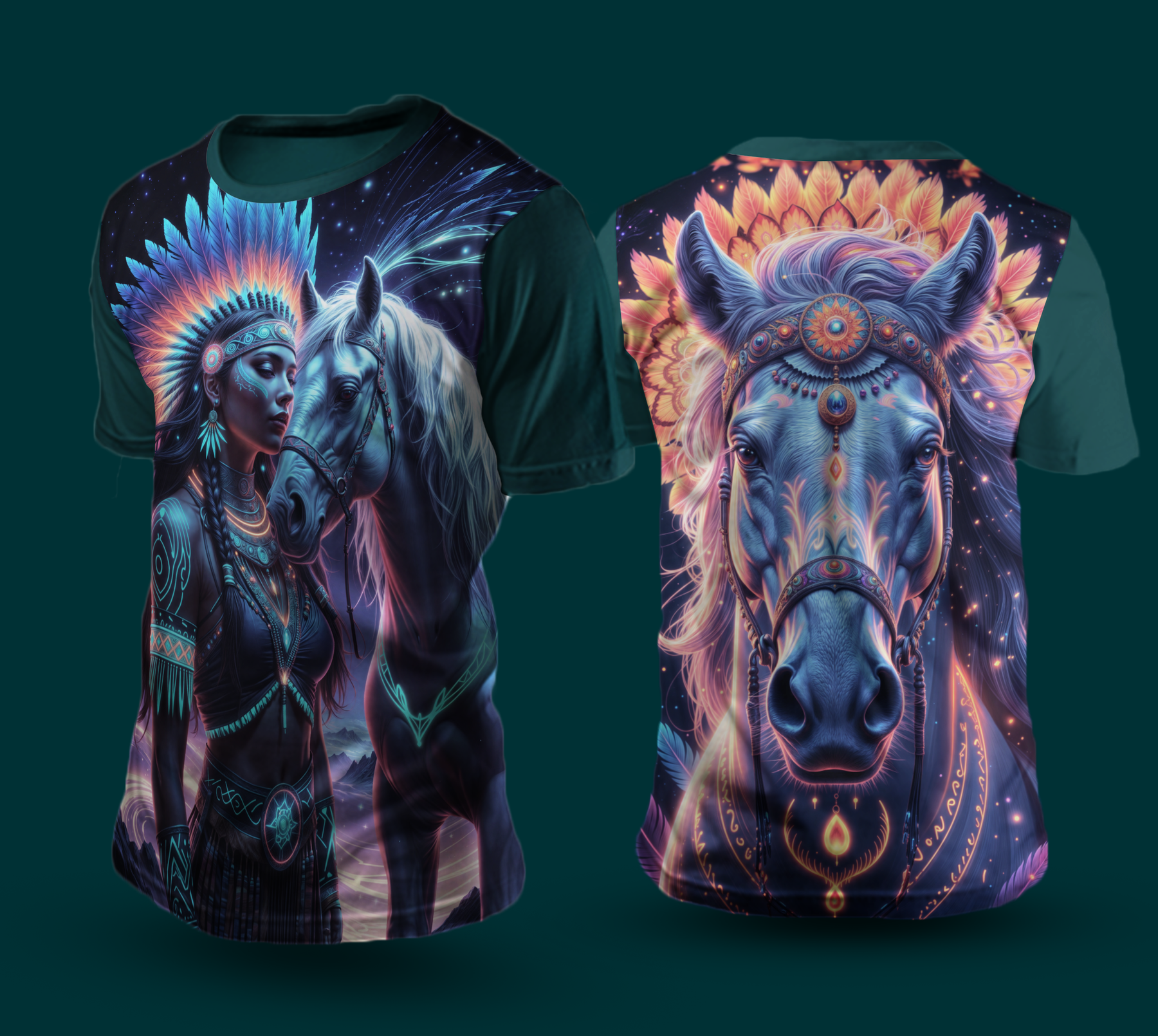 Camiseta NEON Cavalo