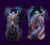 Camiseta NEON Dragão Dourado