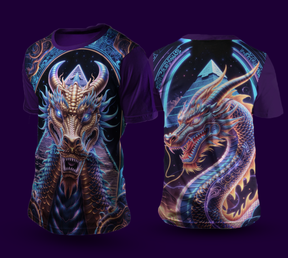 Camiseta NEON Dragão Dourado