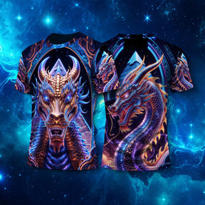 Camiseta NEON Dragão Dourado