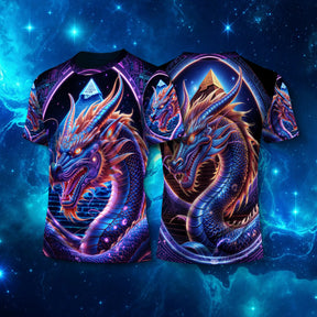 Camiseta NEON Dragão Dourado