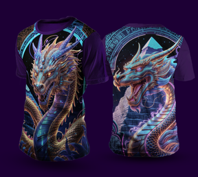 Camiseta NEON Dragão Dourado