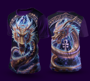 Camiseta NEON Dragão Dourado