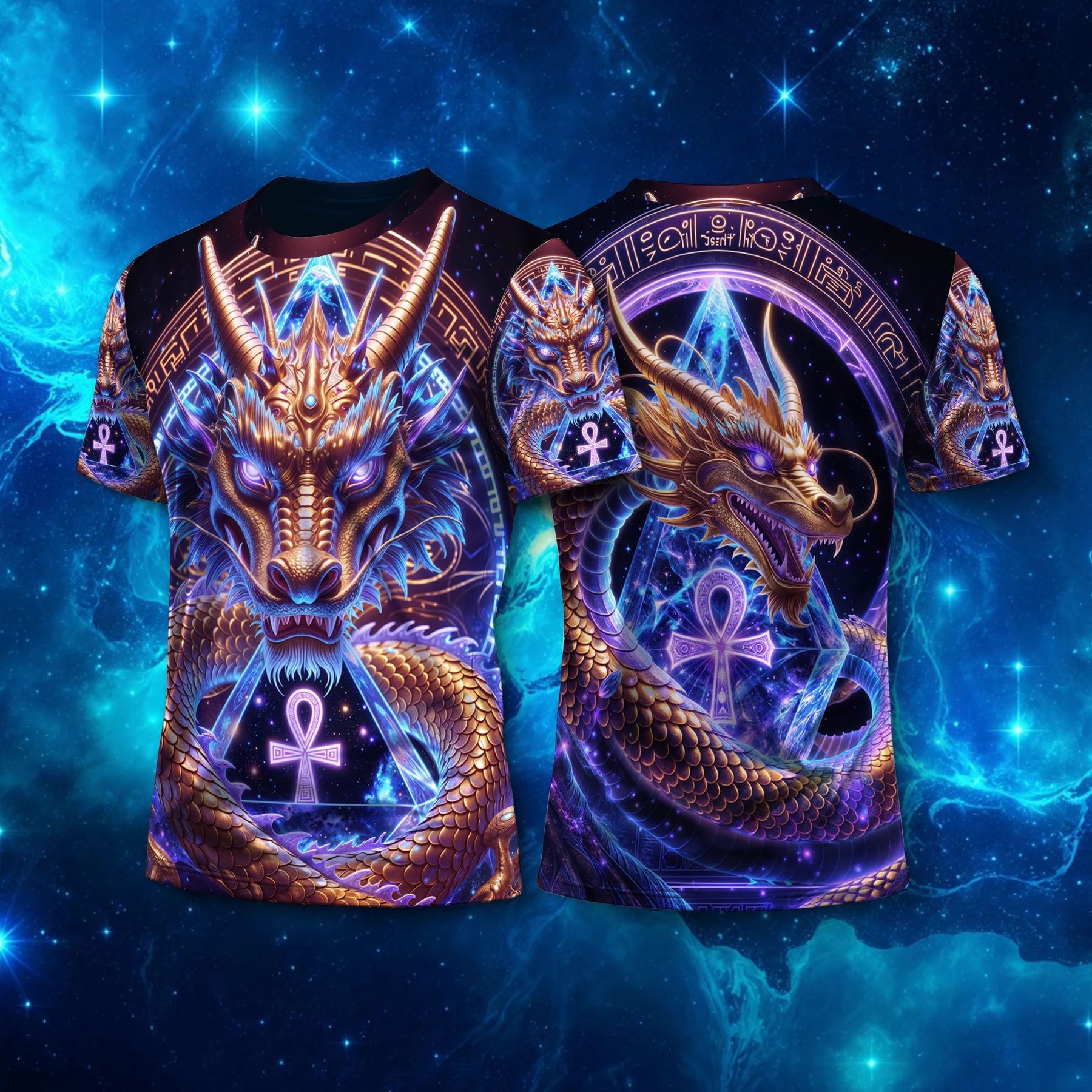 Camiseta NEON Dragão Dourado