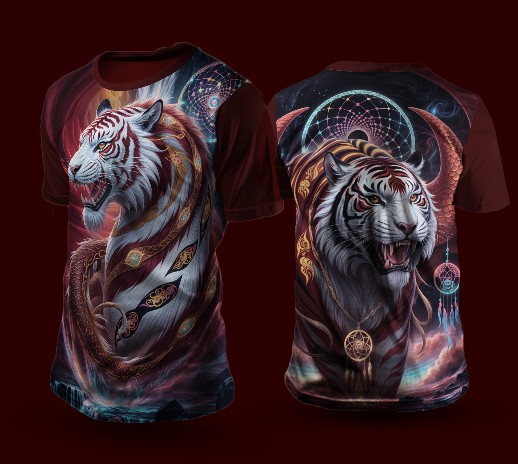 Camiseta NEON Dragão Tigre