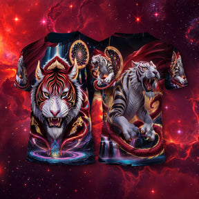Camiseta NEON Dragão Tigre