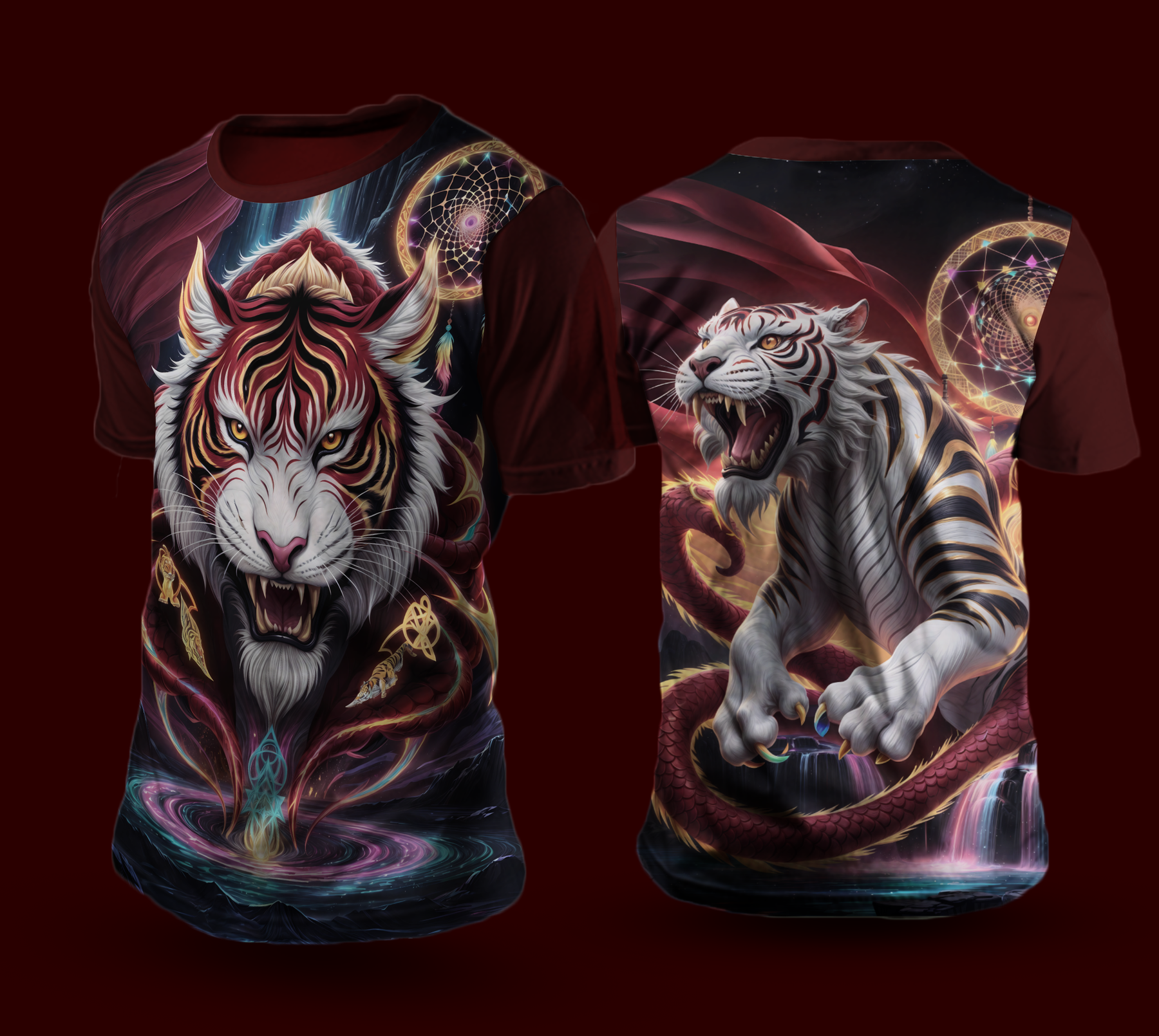 Camiseta NEON Dragão Tigre