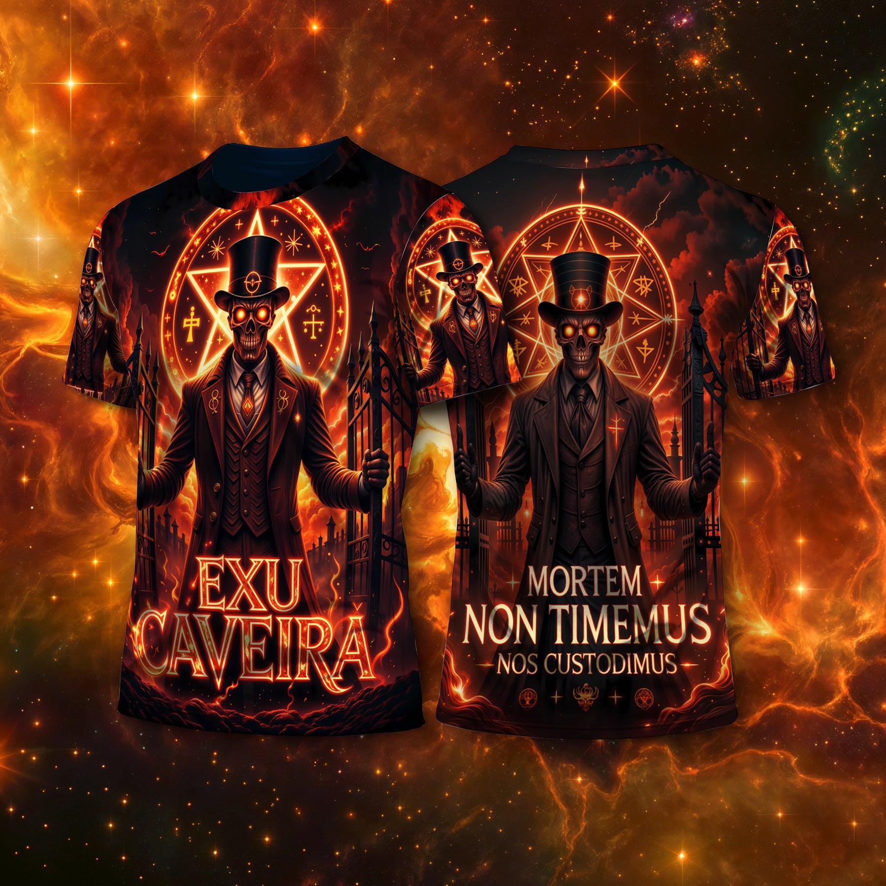 Camiseta NEON Exu Caveira