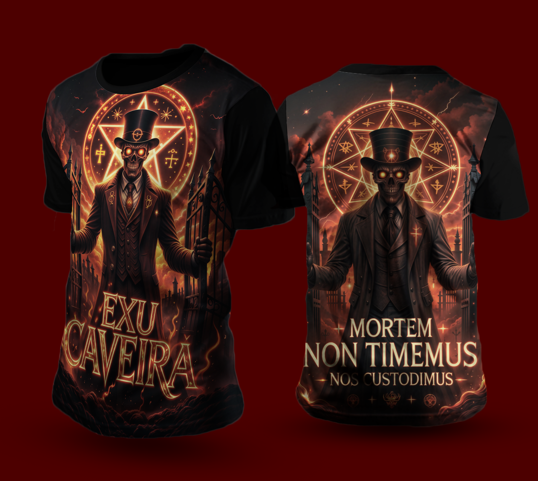 Camiseta NEON Exu Caveira