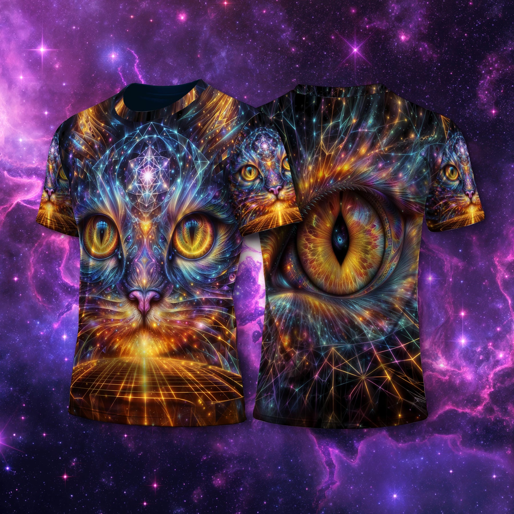 Camiseta NEON Gato