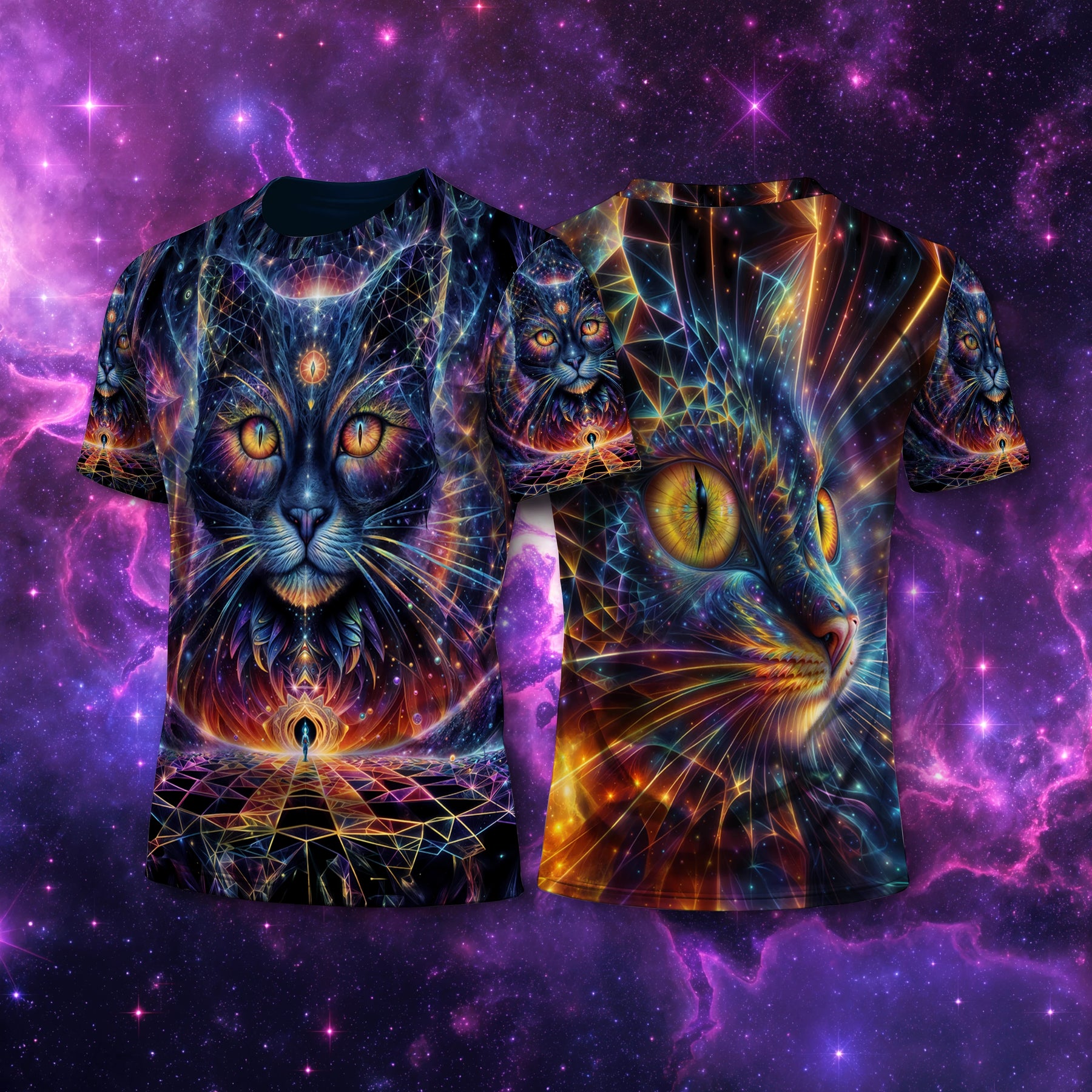 Camiseta NEON Gato