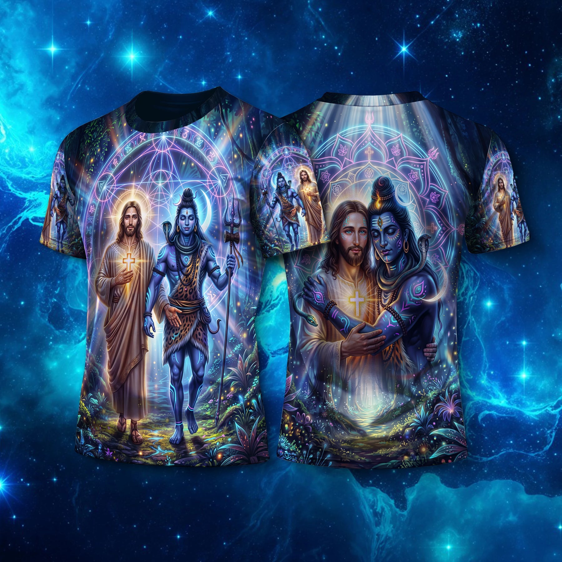 Camiseta NEON Jesus & Shiva